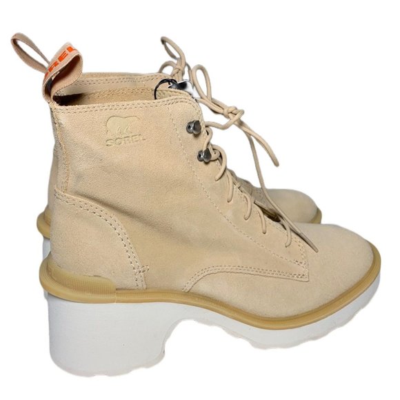 Sorel Women's Hi-Line Heel Lace Boot - Ceramic, Chalk, US Size 9 - Picture 6 of 7